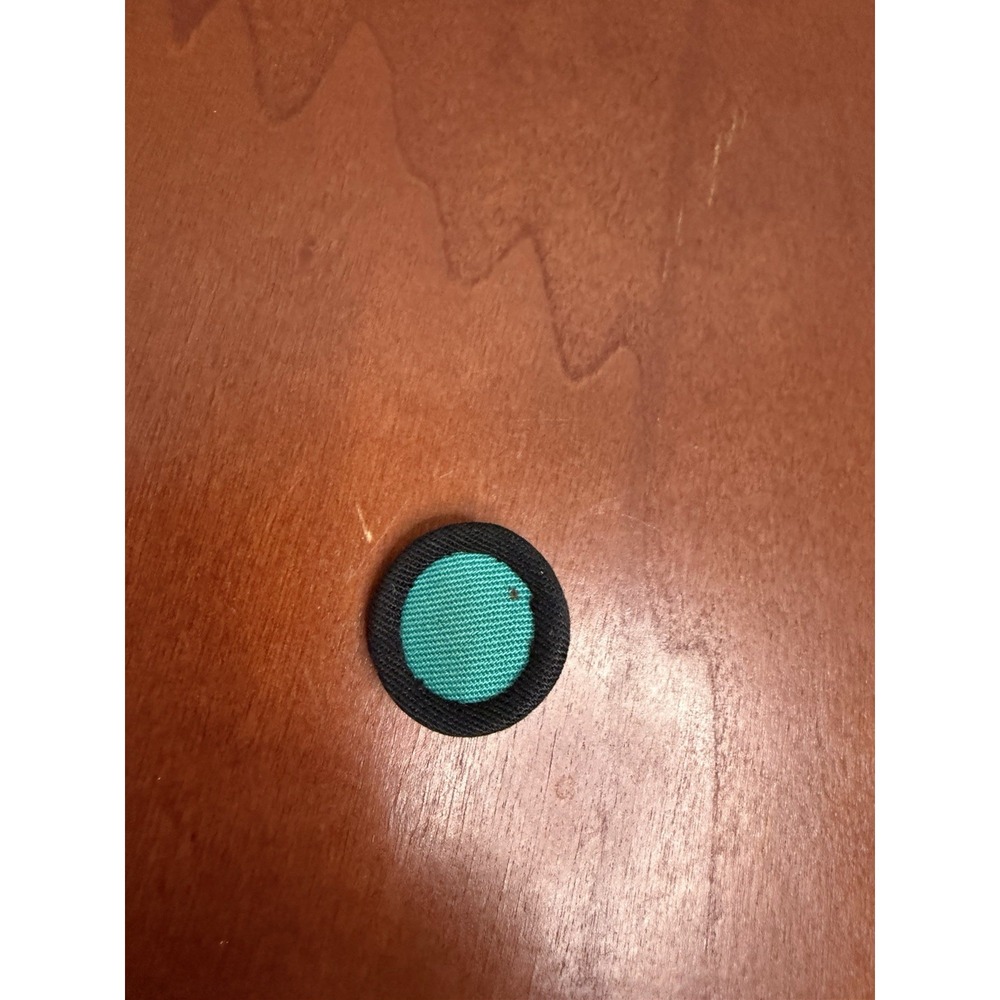 Vintage Fabric Patch Button Rare